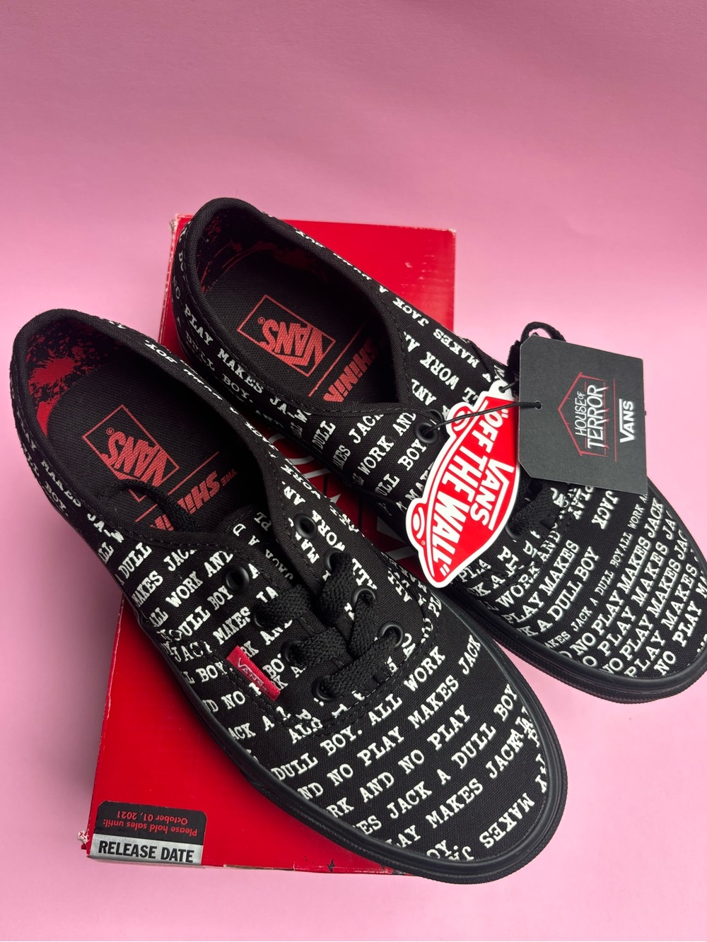 bnib VANS x The Shining lace up sneakers SIZE 5 m 6.5 w